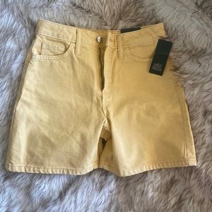 NWT Yellow High Rise Shorts